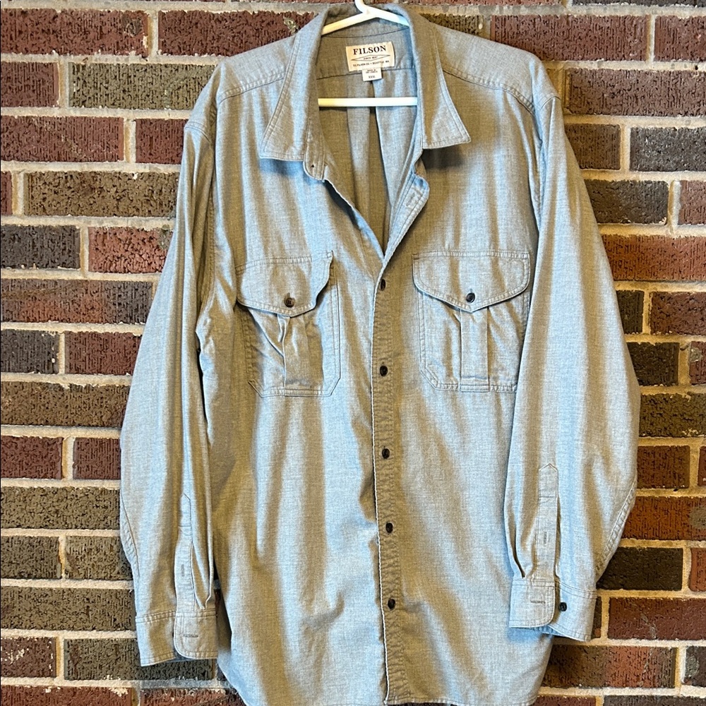 Filson Light Gray Long Sleeve Shirt
